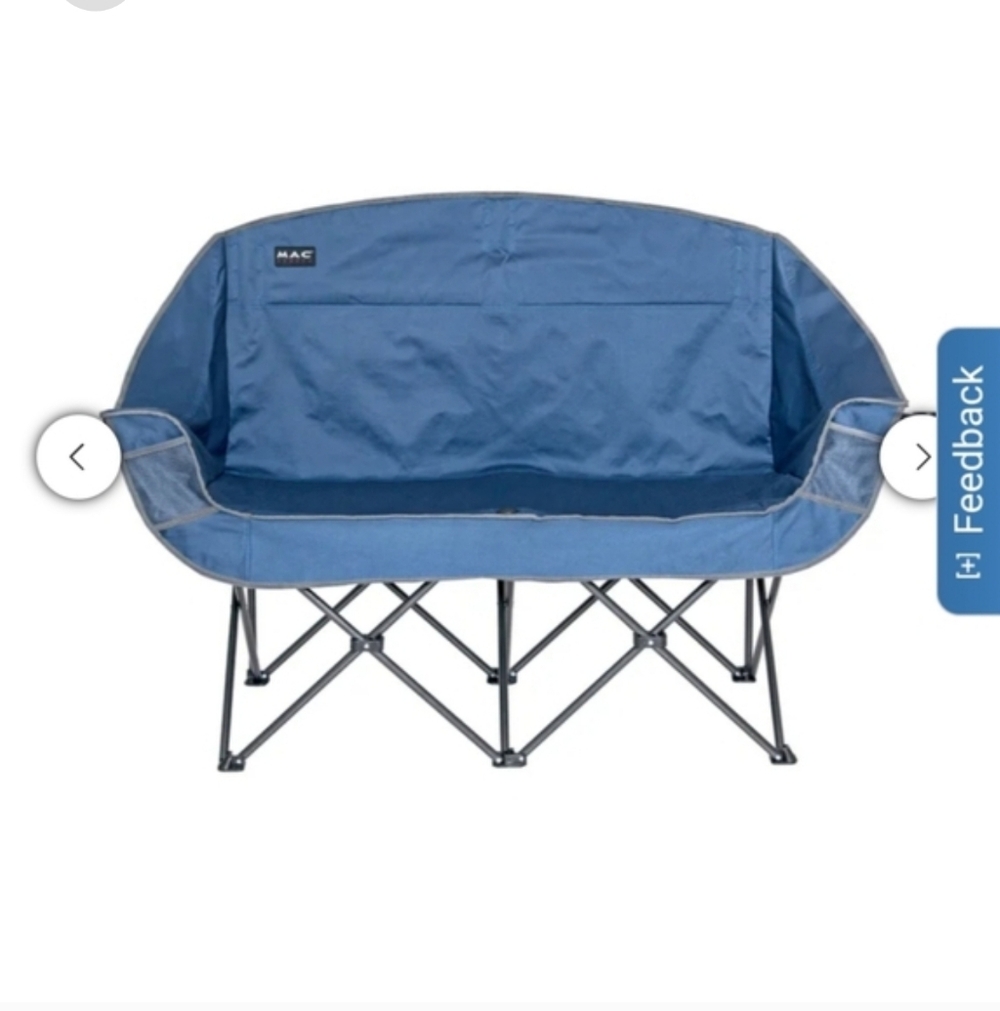 Mac Sports Double Camping Chair New